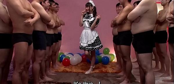  JAV star Airi Natsume CFNM maid blowjob cumshot Subtitled